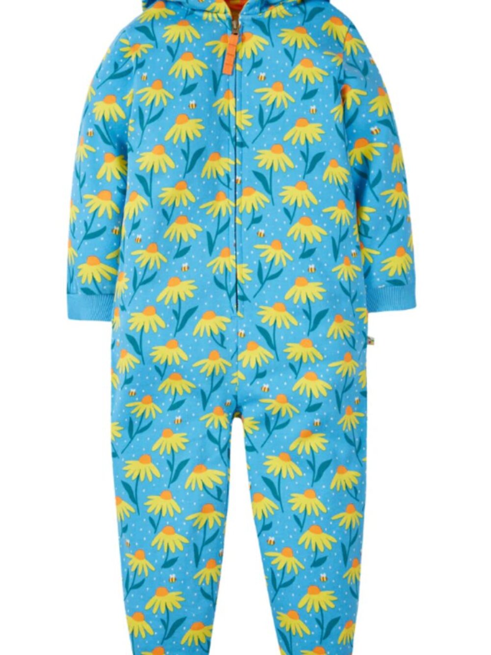 🌸💜 Frugi Big Snuggle Suit Onesie – Echinacea Print – Size 4–5Y 💜🌸